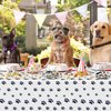 PIXHOTUL 81Pcs Dog Party Supplies - Doggy Themed Tableware Party Pack for Puppy, Including Plates, Napkins, Tablecloth, Forks, Serves 20 Guests
