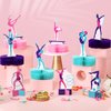 9 Pcs Gymnastics Honeycomb Centerpieces Gymnastics Party Decoration Girl Birthday Gymnastics Party Supplies Double Side Gymnastics Table Topper for Baby Shower Birthday Party Decoration