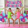 Gymnastics Birthday Party Decorations - Including Happy Birthday Banner, Cake Toppers, Tablecloth, Gift Bags and Balloons, Gymnastics Party Supplies for Your Little Dance Gymnasts, Baby Shower