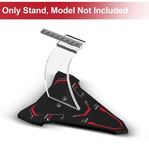 NAOCARD Acrylic Display Stand for Lego Star Wars Ahsoka Tano’s T-6 Jedi Shuttle Building Set, Compatible with Lego 75362 (Only Stand, Model Not Included)