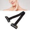 Face Lift Band, Easy to Operate Wrinkle Removal Belt, 4 Pieces Reusable with Hair Clip for Face Shaping (Black)