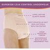 Wearever Women's Incontinence Underwear for Bladder Control with Super Absorbency - Reusable & Washable Leak Proof Underwear for Women - (Pack of 3) (Beige) (S) (Fits Hip 35-37")