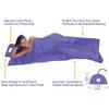 Hammock Bliss Sleep Sack - Travel and Camping Sleeping Sheet - Sleeping Bag Liner and Travel Pillow - Dream in Bliss (Purple)