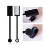 SILPECWEE 2 Pcs Double-Head Magnetic Wand 3d Cats Eyes DIY UV Gel Nail Polish Manicure Magnetic Pen Tools