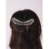 HAQUIL Vintage Leaf Haircomb Hair Pins Style Hairstyle Jewelry for Women