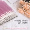 Elisel 100 Pcs Disposable Crystal Lip Brushes Make Up Lip Brushes Lipstick Lip Gloss Wands Eyeshadow Brushes Applicator Tool Makeup Beauty Tool Kits (Pink)