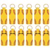 Honbay 12PCS Softball Pattern Chapstick Holder Keychain Lip Balm Holder Lipgloss Holder Lipstick Holder Clip-on Sleeve Pouch for Travle or Daily Outing for Handbags Backpacks