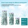3 Pieces Ice Bag for Injuries Reusable Ice Bags with Adjustable Wrap, Ice Pack for Cold and Hot Therapy and Pain Relief for Knee Leg Injury, 3 Sizes, 11 Inch, 9 Inch, 6 Inch (Polka Dot,Green)