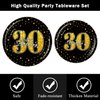 BQK 96 Pcs 30th Birthday Plates and Napkins Party Supplies 30th Birthday Party Decorations 30th Birthday Decorations for Men
