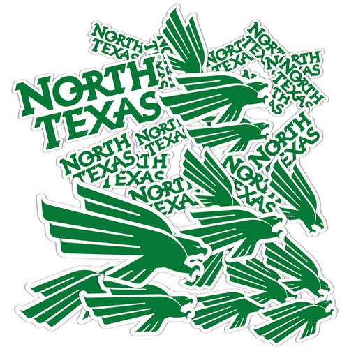 Desert Cactus University of North Texas Stickers UNT Mean Green Vinyl Decals Laptop Water Bottle Car Scrapbook13.39x10.98 T1 (Type 1-1)