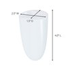 Command Bath Razor Holder, Clear Frosted, 1-Holder, 1- Water-Resistant Strip, Organize Damage-Free