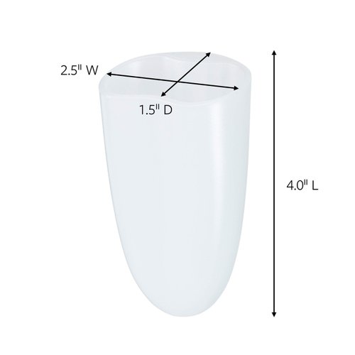 Command Bath Razor Holder, Clear Frosted, 1-Holder, 1- Water-Resistant Strip, Organize Damage-Free