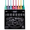 Loddie Doddie Liquid Chalk Markers for Chalkboard - 6mm Reversible Chisel and Bullet Tips, Chalkboard Markers Erasable, Macaron Pastel Chalk Pens 8 Count