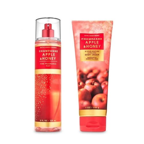 Champagne Apple & Honey - Ultra Shea Body Cream and Fine Fragrance Mist - Fall 2020 - Bath and Body Works