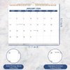Calendar 2024-2025 - Wall Calendar Runs April 2024 to June 2025-15 Months Calendar Planner with Thick Paper for Planning and Organizing for Home or Office, Blue Hanging Calendar, 8.5 x 11 Inches