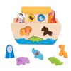 TOOKYLAND Wooden Noah's Ark Toys for Kids, Animal Shape Sorter Toys, Bible Story Toys Baptism Gifts for Girls and Boys, Montessori Toys for 2 3 4 Year Old