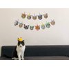 Cat Happy Birthday Banner,Photographic Cat Faces Birthday Garland,Party Bunting Decoration for Boy and Girl,Baby Shower Party Supplies for Cat Theme Party Favors
