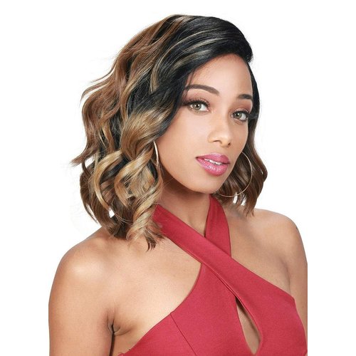 Zury SiS Synthetic Sassy Hand-Tied 6" Half Moon Part Wig - MILIO (1B Off Black)