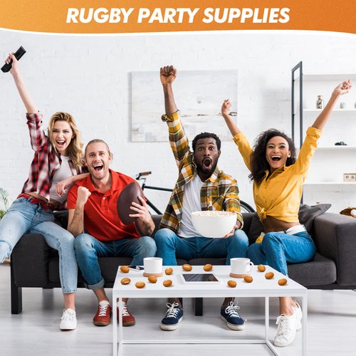 Jerify 250 Pieces Mini Footballs Bulk Tiny Foam Football Sports Stress Balls Brown Mini Novelty Football Toys Small Foam Footballs Crafts for Kids Adult Birthday Sports Party Favors Decorations