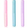 3 Pieces Carbon Fine Cutting Comb Carbon Fiber Salon Hairdressing Comb for Man and Woman Hairdressing Barber Comb (Pink Bule Purple)