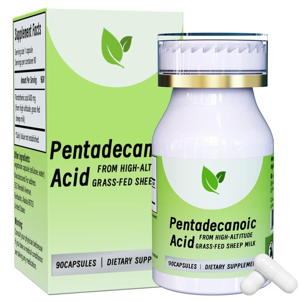 Pentieadecaflex Pentadecanoic Acid（C/15:0）, 90 Capsules 400mg
