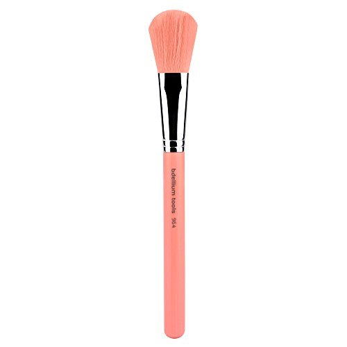 Bdellium Tools Professional Makeup Brush - Pink Bambu Series 964 All Purpose Blusher - With Soft Synthetic Fibers, For Precise Blush Application (Pink, 1pc)