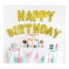 GrandShop 50468 "Happy Birthday Letters Foil Balloons - Golden