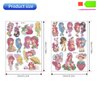 FLYSONG Diamond Art Kits for Kids Adults,DIY Cartoon Princess 22 Pcs Creative Diamond Art Stickers - Gem Painting Craft Mosaic Stickers by Number Kits (Cartoon Princess)