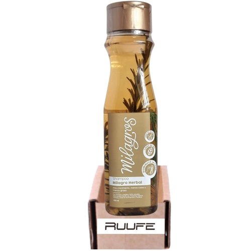RUUFE Herbal shampoo milagros herbal shampoo natural rosemary and ginger shampoo milagros herbal Ideal for thin or fine hair, with oily roots, that present a constant fall and slow growth.