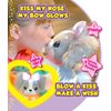 Wish Me Pets - Light Up LED Plush Stuffed Animals - Pink and White Pinky Unicorn with Glowing Horn