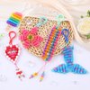 Bead Pets, 10 PCS Pony Beads Keychain Making Kit with Instruction, Keyring & Key Clasp, DIY Keychain Kit Ultimate Bead Pets Create Your Own Backpack Keychain Kit, Bead Art Crafts for Beginners