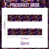 Five Nights Tablecloth Disposable Tablecover Birthday Party Supplies and Decorations for Kid Boy Baby Shower Rectangle Tables 70"X42",2 Pack