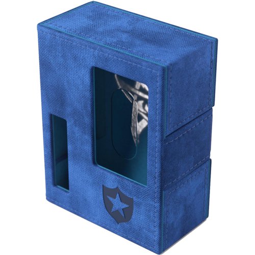 Gamegenic Arkham Horror Investigator Deck Tome - Premium Deck Box for Arkham Horror: The Card Game, Holds a Full Investigator Deck, Guardian - Blue Color, Made