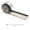 Heat Shroud Aluminized Sleeving Heat Shield fuel line wire heat sleeve 1/2" I.D. x 10FT with 20 Pcs 3.9Inch Stainless Steel Cable Metal Zip Ties