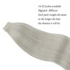ABH AMAZINGBEAUTY HAIR Tape in Hair Extensions Human Hair Silver Gray Tape in Extensions Straight Real Human Hair Tape ins Skin Weft 20pcs 50g 22 Inch