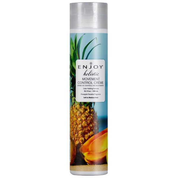Enjoy Hair Styling Cream - Movement Control Crme for Textured & All Hair Types, 10.1 fl oz, Humidity Resistant, Fragrant, Easy to Apply, Made with Natural Formula.