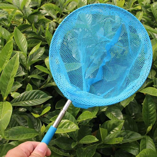 4pcs MAGIKON 8-Inch Diameter Retractable Bug Net,Little Fish Butterfly catching Net Colorful