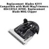 Professional Detachable Hair Clipper Replacement Blades #2111 Blade Compatible with Wahl Mag Trimmers 8841/8143 /8700- Fits Professional Barbers and Stylists(1 pack silver)
