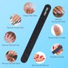 Makartt Nail File, 100/180 Grit 20 Pcs Emery Boards for Nails, Washable Disposable Doubled Sides Nail Files for Natural Acrylic Nails Coarse Nail File Kit Manicure Set(Black)