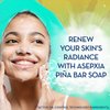 Asepxia Bar Soap, Non-Abrasive Exfoliating Facial Cleanser with Natural Pineapple Enzyme & Agave Extract, Pore Purifying & Brightening Face Wash for Oily Skin, 4 oz. - 5 Pack