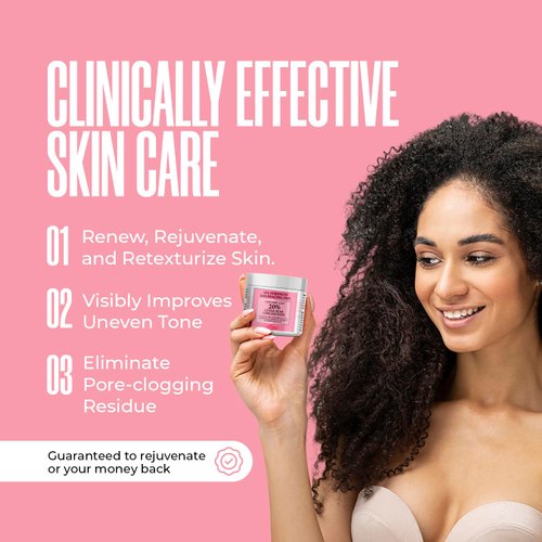 Glycolic Acid Exfoliating Pads for Face and Body - Daily Resurfacing Pads with 20% AHA, Vitamin C, B5, E, Green Tea that Help Tone & Brighten Skin, Glycolic Acid Peel Pads