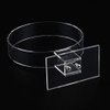 lasenersm 1 Piece Clear Acrylic Headband Display Stand Single Headband Holder Hairband Display Stand Hair Hoop Holder Acrylic Headband Organizer, Transparent
