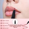 COOL STORY MULTIFUNCTIONAL LIP LINER LIQUID, 2Pcs Cool Story Longwear Liquid Lip Liner, Lip Liner Pen, 2-in-1 Waterproof Lipstick Lip Liner, Quick-Drying Long-Lasting Matte Liquid Lipstick (4#, 7#)