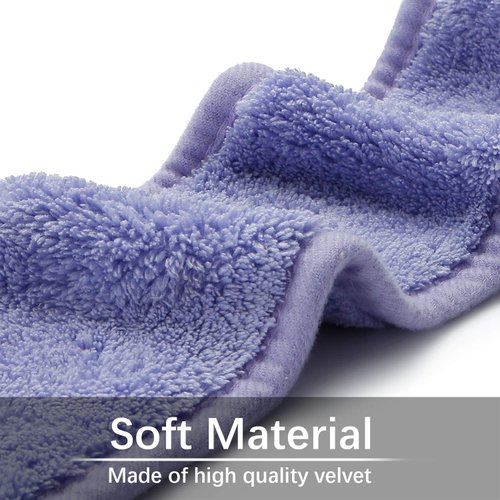 Spa Facial Headband – 3 Pcs Adjustable Makeup Head Wrap with Magic Tape, Sweat Hair Towel for Sport, Face Wash and Shower