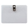 ADVANTUS Security and ID Badge Holder with Clip, Horizontal, 4 x 3" Insert Size, Vinyl, Box of 50 (75456)