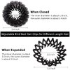 TOBATOBA 3 Pcs Black Lazy Bird's Nest Plate Hairpin, Hair Clips for Women - Bun Maker, Ponytail Holder, Hair Accessories for Women and Girls