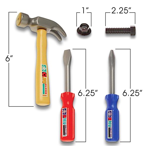 ArtCreativity Toy Tool Set - 12 Pieces - Colorful Pretend Play Kit for Kids, Toddlers, Preschoolers - Unique Gift for Birthday or Christmas, Fun Party Favors for Boys and Girls, Goody Bag Fillers