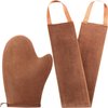 2 in 1 Self Tanning Mitt Applicator kit Self Tan Mit Self Tanner Mitt and Back Lotion Applicators for Your Back, Self Tan Mitt, Back Applicator Mitt for Self Tanner, Ultra Soft and Streak Free