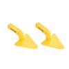 Superio Snow Plastic Trowel for Kids Sand Smoother Toy Snow Sand Beach Toys for Kids- Snow Fort Building Tool for Children, Plastic Spade for Snow (Yellow Triangular)