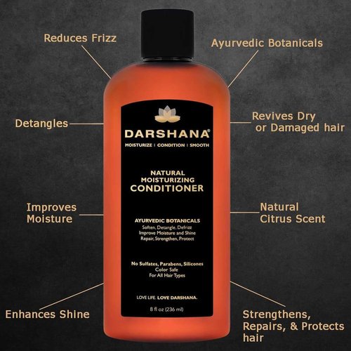 Darshana Natural Moisturizing Conditioner with Ayurvedic Botanicals (8 fl oz.)